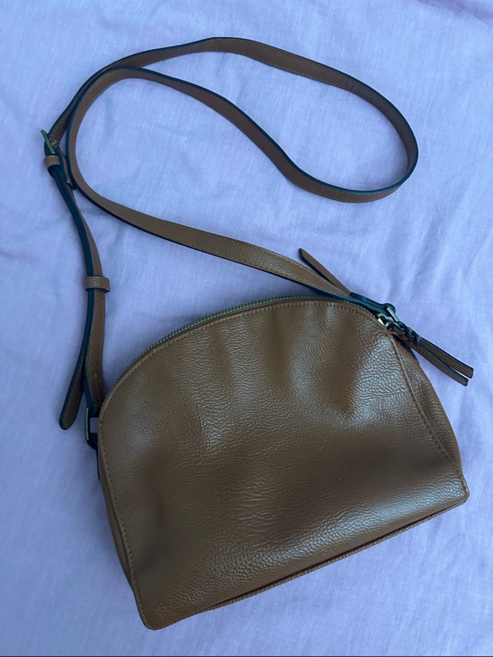 Classic Brown Leather Crossbody Bag - Women's Shoulder Purse